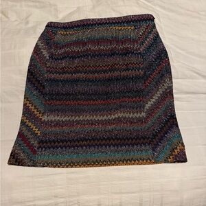 Missoni skirt 38 Multicolor Zigzag Patterned Skirt